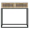 vidaXL Konsolentisch Weiß 80x30x75 cm Holzwerkstoff und Produktbild-Vorschau 4