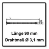 Prebena CNW31/90BKRI Chiodi lucidi con fusto ad anello - Anteprima dell’immagine prodotto 3