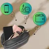Elegante borsa a tracolla in pelle nera Anteprima dell’immagine prodotto 15