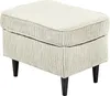 Fußhocker >OSKAR< in cream, Stoffbezug, weich, 100% Voir les images du produit 1