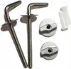 A set of toilet seat hinges and mounting hardware on a white background. Podgląd zdjęcia produktu