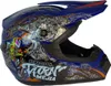 Crosshelm Helm Kinderhelm Motorradhelm Motocross Mejia blau Produktbild-Vorschau 5