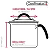 Coolinato Universaltopf 16cm 2,4l aus Edelstahl mit Produktbild-Vorschau 2