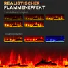 HOMCOM Elektrokamin mit LED Flammeneffekt,1800 W Wandkamin Produktbild-Vorschau 4