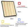 A product image showing a LED grow light with text overlays describing its features and specifications. Náhled obrázku produktu