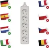 Steckdosenleiste ohne Kabel, 5 Steckdosen SCHUKO Produktbild-Vorschau