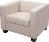 Sessel Loungesessel Lille  Kunstleder, creme Produktbild-Vorschau 4