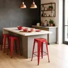 Barhocker 76cm aus stahl metall für bar und küche Steel Up Produktbild-Vorschau 2