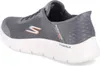 A side view of a gray Skechers Go Walk Flex Hnds Up shoe. Anteprima dell’immagine prodotto