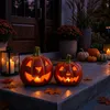 Kürbis-Laternen als LED Halloween-Deko Windlichter 2er Set Produktbild-Vorschau 8