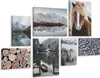 Muralo Wandbilder Set LANDSCHAFT 3D Berge Wald im Nebel Produktbild-Vorschau 1