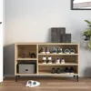 vidaXL Regál na topánky Sonoma dub 102x36x60 cm odvodený Náhľad obrázku produktu 3