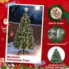 QEENTOE Kunstkerstboom, 240 cm, kerstboom met witte Productafbeelding-voorbeeld 3