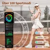 Elegante Smartwatch Damen mit Telefonfunktion 2026 Roségold Produktbild-Vorschau 4