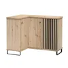 A corner cabinet with a slatted door detail. Produktbild-Vorschau