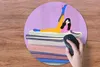 MuchoWow® Mauspad Mousepad Frau - Vintage - Pastell 50x50 Produktbild-Vorschau 3