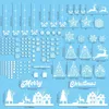 Fensterbilder Weihnachten Selbstklebend Schneeflocken PVC Produktbild-Vorschau 5
