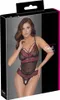 Spitzen-String-Bodysuit im Schritt - Schwarz/Rot Produktbild-Vorschau 6