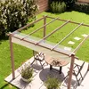 PRIMEYARD Pergola 3x3 m s posuvnou střechou a ocelovým Náhled obrázku produktu 8
