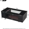 MODFU Table Basse Noir Design avec LED - Meuble de Salon Voir les images du produit 4