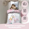 Lama Alpaka Bettwäsche Set für Mädchen 2-teilig 135x200 Produktbild-Vorschau 2