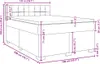 vidaXL Boxspringbett mit Matratze Schwarz 140x200 cm Stoff Produktbild-Vorschau 8