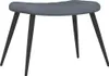 vidaXL Poltrona relax con sgabello in velluto grigio scuro Anteprima dell’immagine prodotto 7