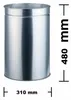 WESCO® Metall-Ersatzbehälter 8011969, rund  33 Liter Produktbild-Vorschau 1