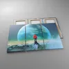 Bild auf Leinwand - Leinwandbild - Mann Planet - 105x70cm - Produktbild-Vorschau 2