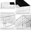 Enclos pour rongeurs 180 x 75 x 75 cm - noir Voir les images du produit 4