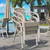 4er-Set ARGOS | Bistro Rattanstuhl | Grau | Rattan | Produktbild-Vorschau 2