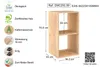 Etagère 2 cases bois 70.8cm - Astigarraga - DINAMIC-2 - Voir les images du produit 3