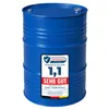 A blue metal barrel with a label indicating a test result. Produktbild-Vorschau