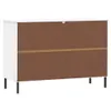 Sideboard OSLO mit Metallbeinen Weiß 113x40x77 cm Produktbild-Vorschau 7