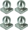 BURI 4x capuchon de poteau en acier inoxydable sphère 90 x Voir les images du produit 1