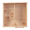 Relaxdays Igelhaus, Holz, Igelhotel mit Boden, 2 Kammern, Produktbild-Vorschau 5