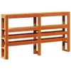 Massivholzbett ohne Matratze Wachsbraun 120x190 cm Produktbild-Vorschau 8