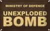 vianmo Blechschild 12x18 cm ministry of defence unexploded Produktbild-Vorschau 1
