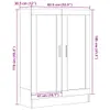 vidaXL Artisan dubová knihovna 82,5x30,5x115 cm Materiál na Náhled obrázku produktu 8