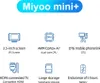 Marketing graphic detailing features of the Miyoo mini+ handheld game console. Produktbild-Vorschau