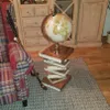 Nachttisch Beistelltisch Bücherhocker Tisch Hocker Buch Produktbild-Vorschau 2