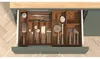 Drewniany organizer na sztućce TIDY SMART, 26 x 35 x 5 cm Podgląd zdjęcia produktu 2
