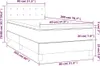 vidaXL Letto boxspring con materasso e LED bianco 80x200 cm Anteprima dell’immagine prodotto 8
