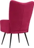 VidaXL 328078, Samt, Rot, Schaum, 610 mm, 700 mm, 965 mm Produktbild-Vorschau 4