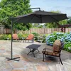 LARS360 Dunkelgrau Ø300cm Aluminium Sonnenschirm Produktbild-Vorschau 9