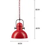 Pendelleuchte Hängelampe Vintage Ø40 cm E27 Rot Metall Produktbild-Vorschau 7