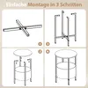 COSTWAY Beistelltisch rund, Kleiner Tisch, Wohnzimmertisch Produktbild-Vorschau 6