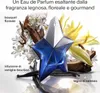 A perfume bottle surrounded by natural elements like flowers, wood, and vanilla beans. Produktbild-Vorschau