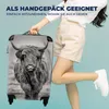 MuchoWow® Koffer Handgepäck Trolley Rollkoffer Kleine Produktbild-Vorschau 4