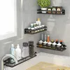 Gewürzregal Wand ohne Bohren 2er Set Edelstahl Schwarz 35 x Produktbild-Vorschau 8
